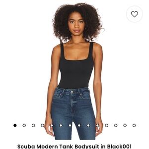 Good American Scuba Modern Tank Bodysuit thong revolve
